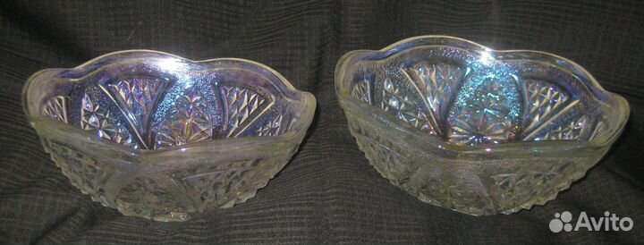 Две хрустальные вазочки /салатники СССР