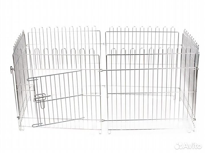 Вольер 63*63 (6 панелей) с дверкой