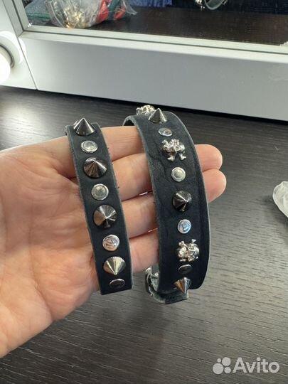 Чокер кожаный