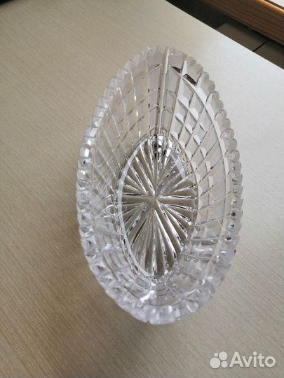 Салатник хрустальный (лодочка)