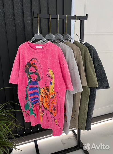 Футболка яркая женская варенка 42-50