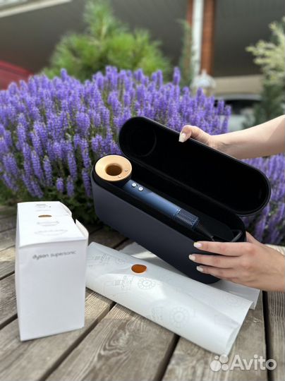 Фен Dyson Supersonic HD07 стальной/фуксия