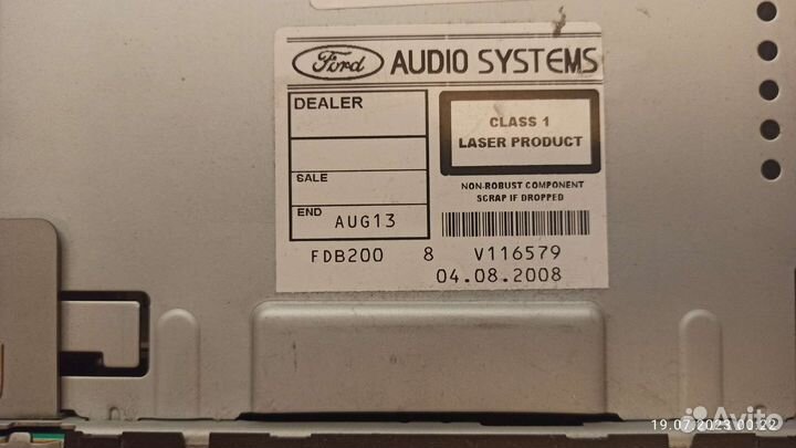 Штатная автомагнитола Ford