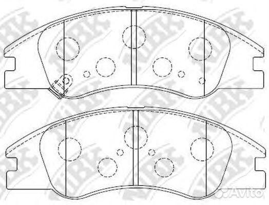 Колодки тормозные передние