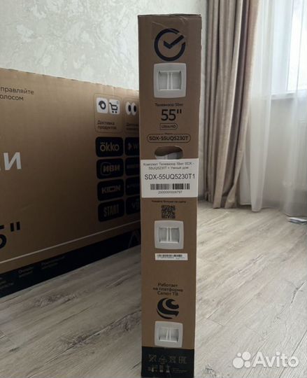 Телевизор Sber SDX-55UQ5230T, 55