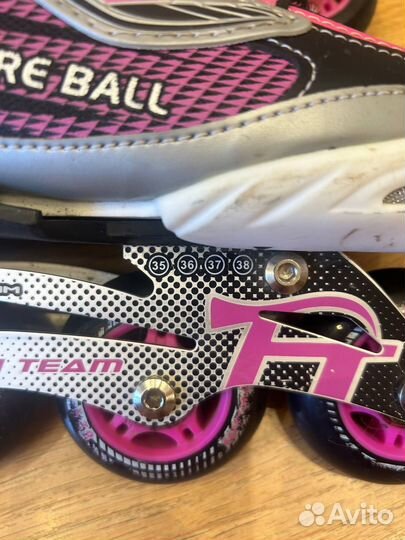 Роликовые коньки раздвижные 35-38