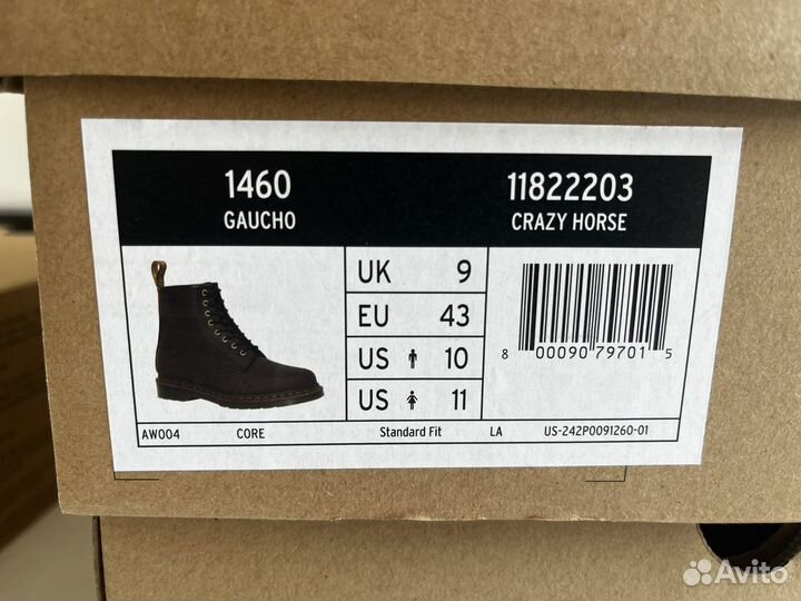 US10 Ботинки Dr. Martens 1460