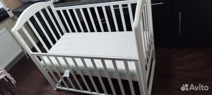 Детская кроватка манеж с матрасом