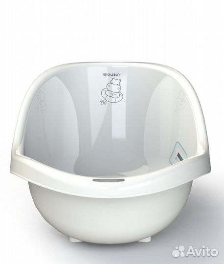 Детская ванночка с термометром и сливом