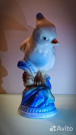 Синица хохлатая Гжель