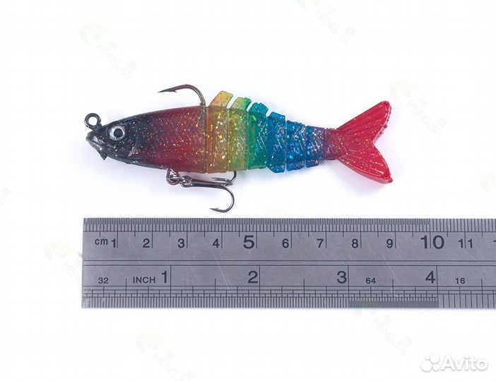 Набор приманок силиконовые воблеры 9см. 15.3г