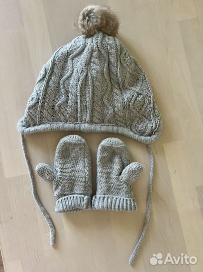 Шапка и варежки hm