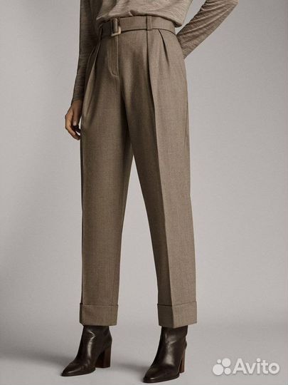 Шерстяные брюки Massimo dutti