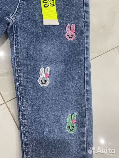 Новые джинсы для девочки 110-115