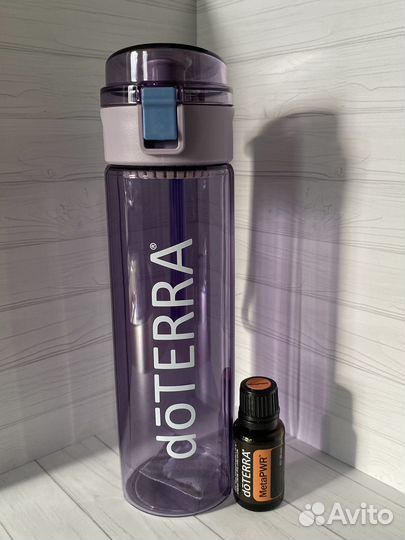 Новая фиолетовая бутылка для воды Doterra