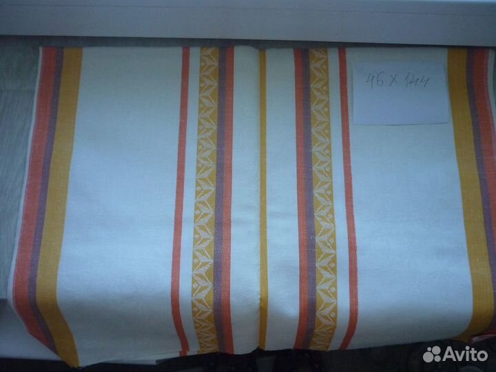 Отрез ткани лен СССР для полотенец
