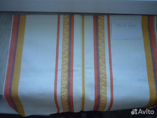 Отрез ткани лен СССР для полотенец