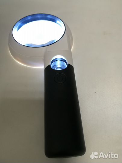 Лупа 5Х-75мм.21мм-20х Led 10 New