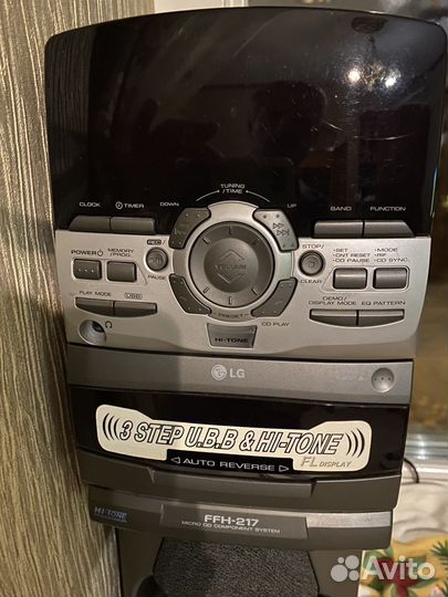 Кассетный магнитофон JVC с CD проигрывателем