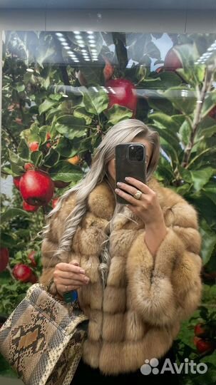 Шуба из меха куницы