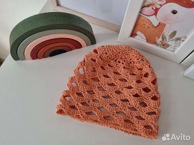 Шапочка для новорожденного летняя