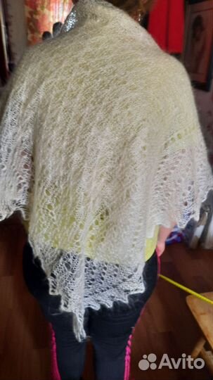 Пуховый платок паутинка новый