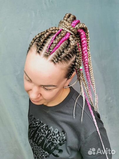 Афрохвост с материалом