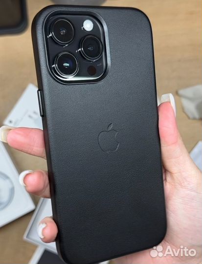 iPhone 14 pro max leather case оригинал кожа
