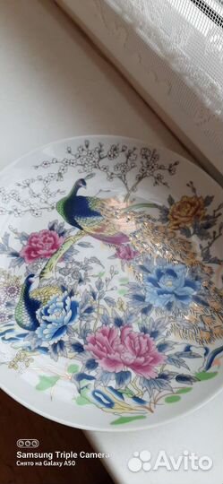 Настенная тарелка фарфор