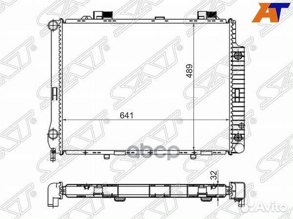 Радиатор Mercedes-Benz E-Class 95-03 MB0009-1 Sat