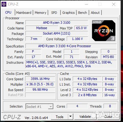 Игровой пк ryzen 3100 rx 480