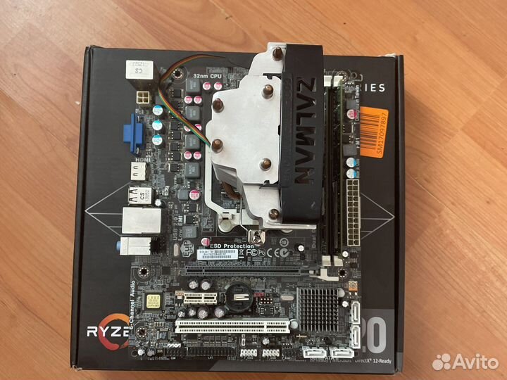Материнская плата с процессором amd в сборе