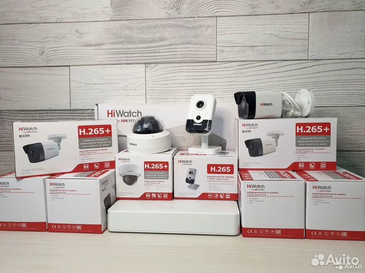 Видеонаблюдение на 8 IP камер