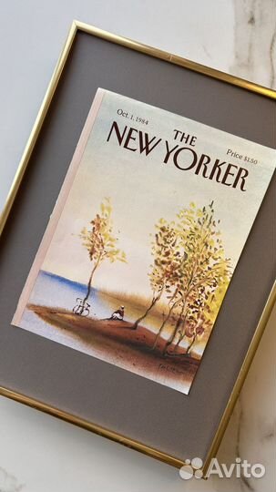 Винтажная обложка The New Yorker от 1 октября 1984