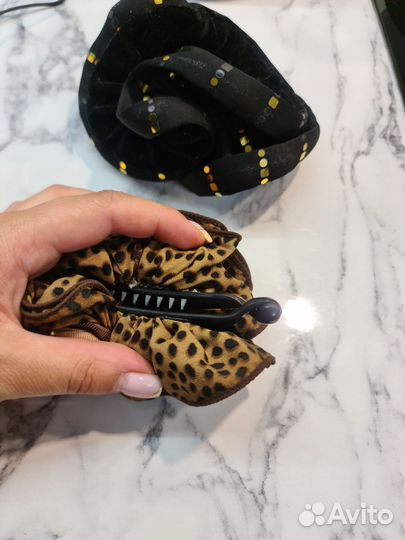 Заколка и резинка для волос