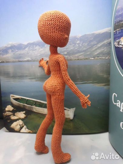 Кукла Миа вязанная,каркасная,интерьерная