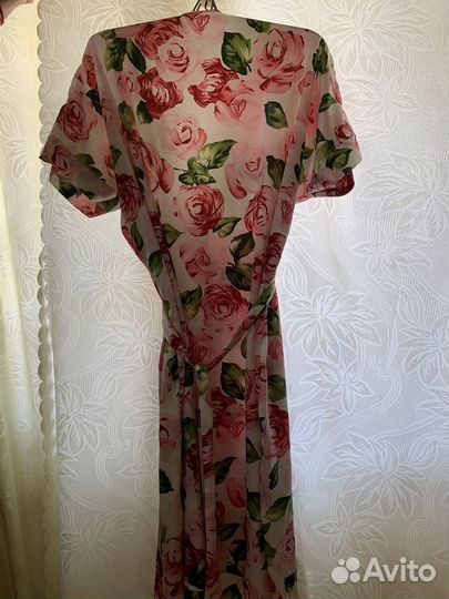 Халат шелковый домашний