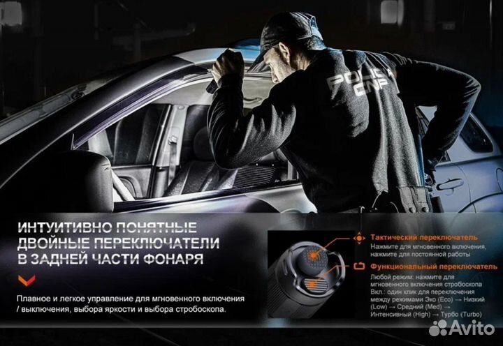 Тактический фонарь fenix PD35R новый