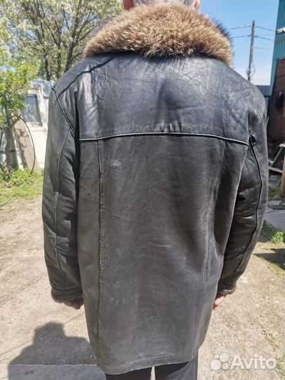 Дубленка натуральная мужская 54 размер