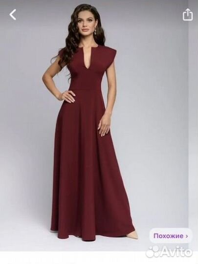 Платье 1001 dress бордовое винный новое S с биркой