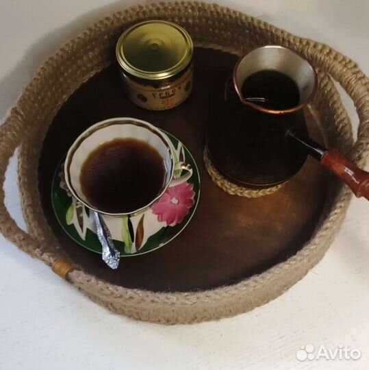 Поднос из джута