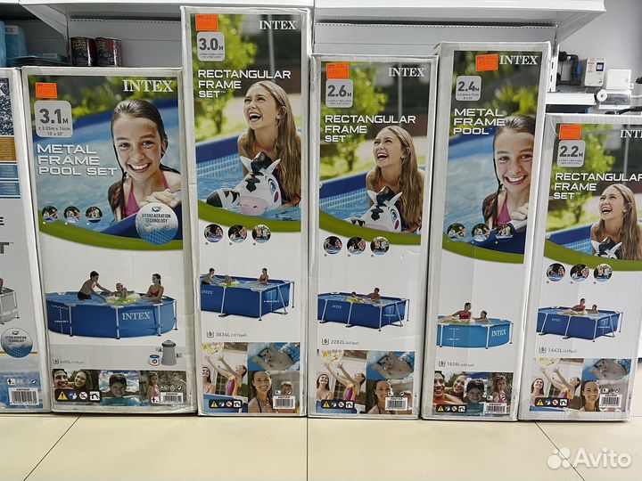 Надувной бассейн intex