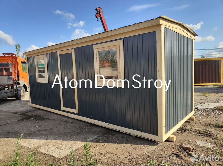 Бытовка деревянная утепленная с электрикой