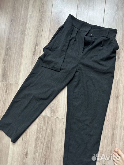 Брюки бананы mango серые 42 44 s