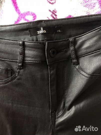 Кожаные брюки женские