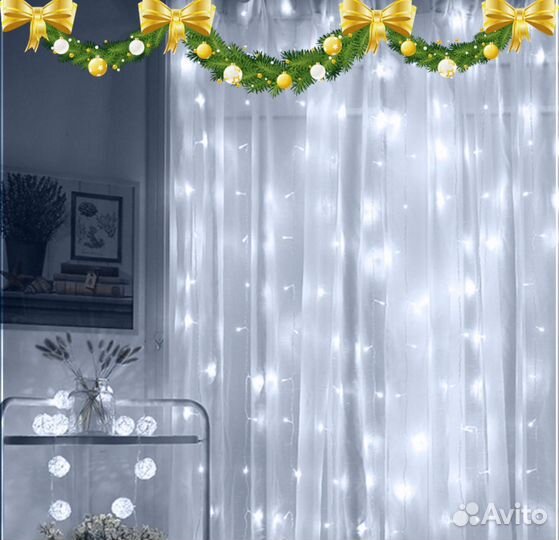 Гирлянда штора