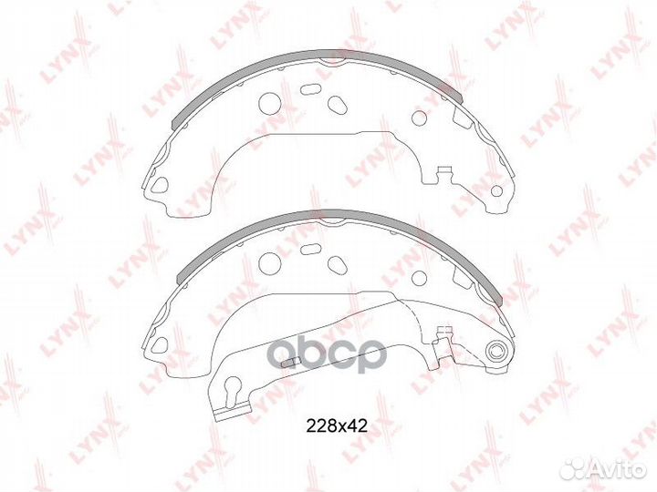 Колодки тормозные барабанные зад BS3004 LYN