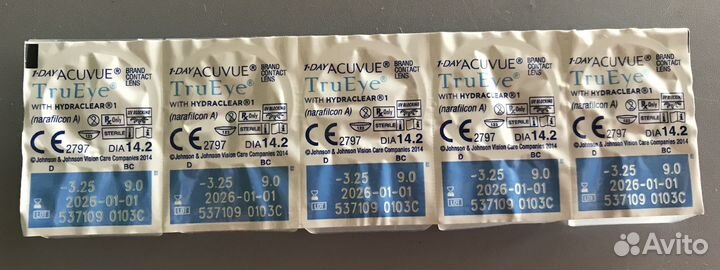Линзы контактные однодневные