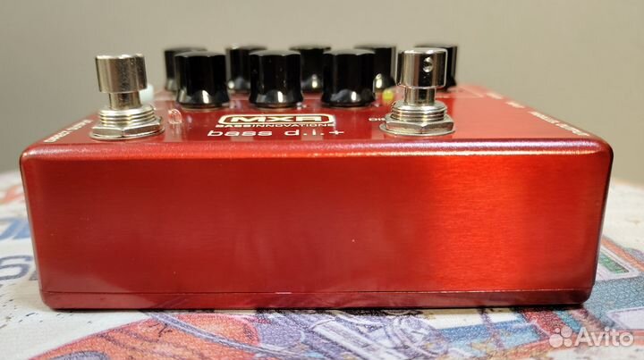Басовая педаль MXR M80 bass d.i.+ Brushed Red Lim