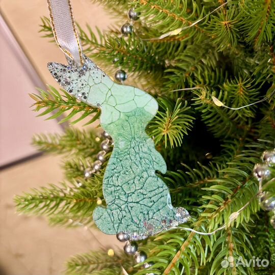 Новогодние игрушки из эпоксидной смолы